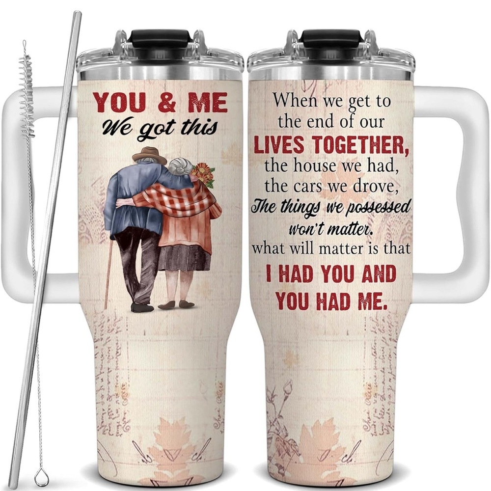 Husband & Wife Tumbler Gift, Anniversary Gift - Picture 4 of 7